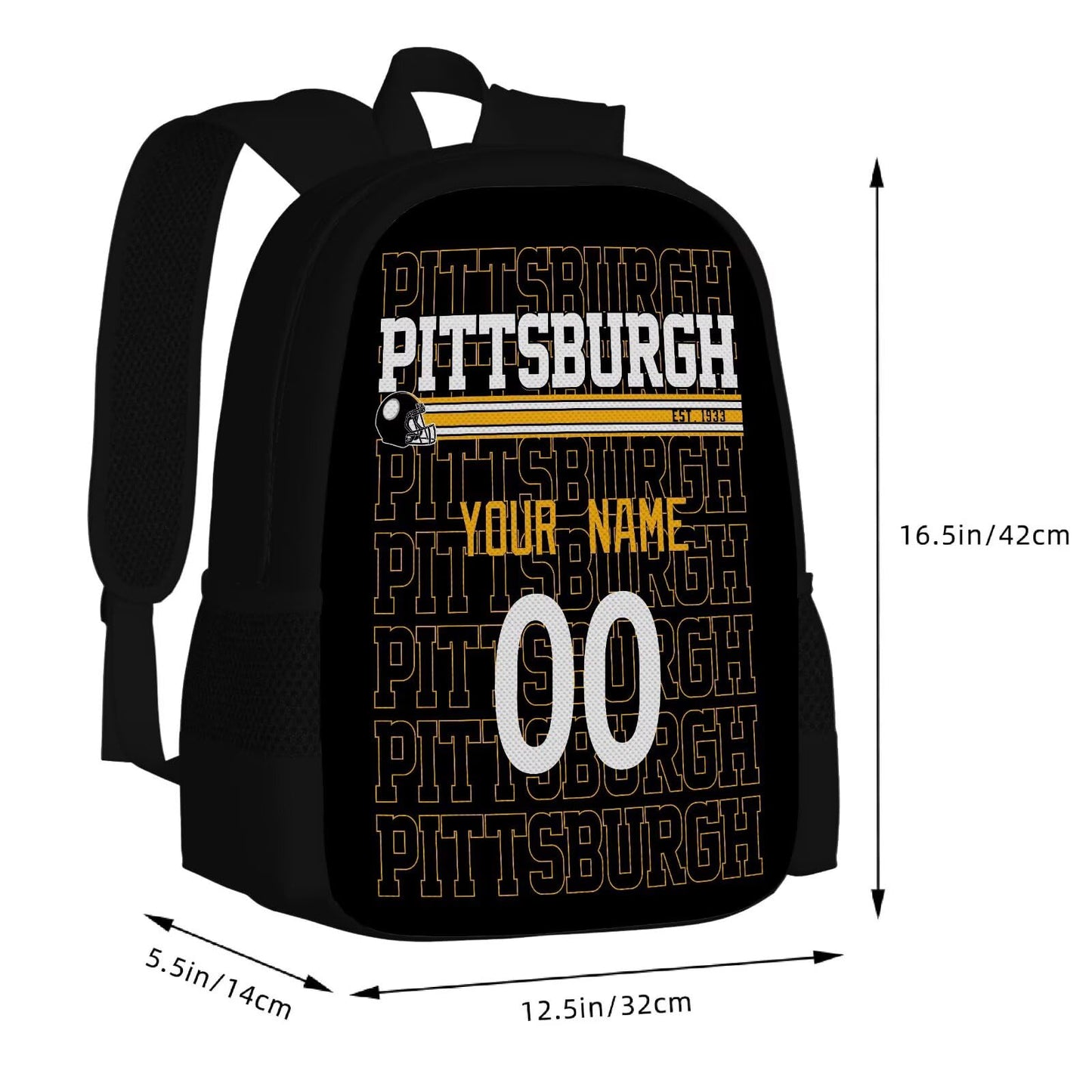 Pittsburgh Personalized Backpack Practical and Comfortable