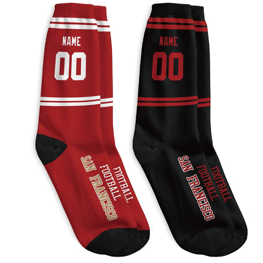 Custom San Francisco Sports Socks Add Your Name Easily
