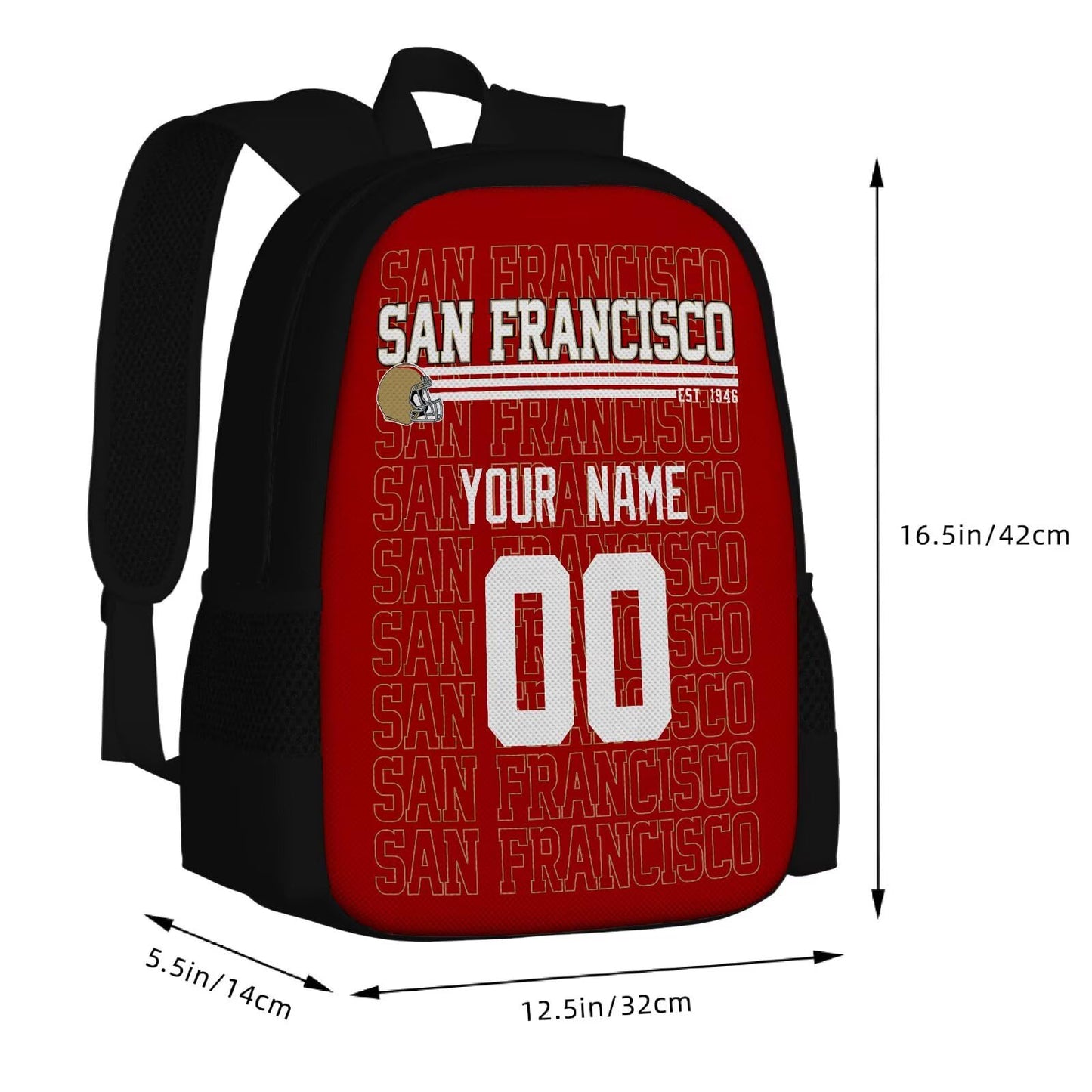 San Francisco Custom Backpack with Sleek and Sporty Style