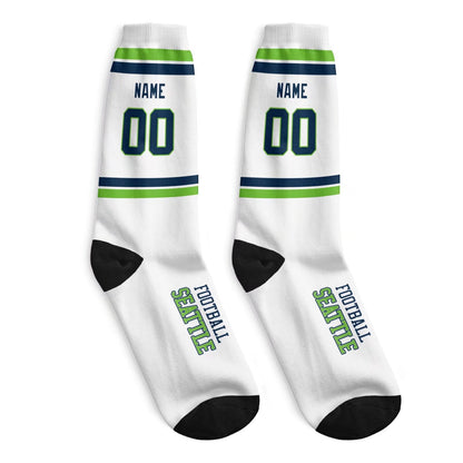 Seattle Football Sock Personalized for Supporters