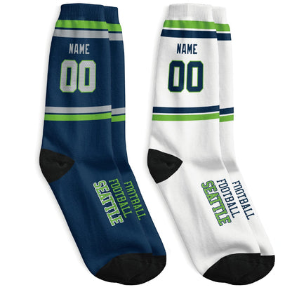 Seattle Football Sock Personalized for Supporters