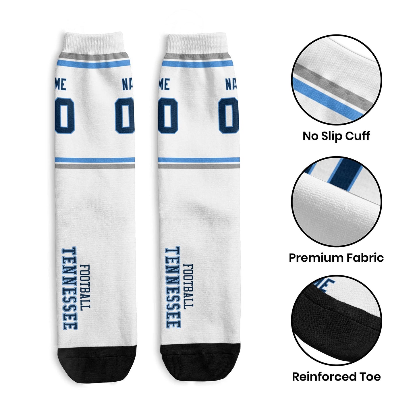 Personalized Tennessee Sports Socks Fashion Choice