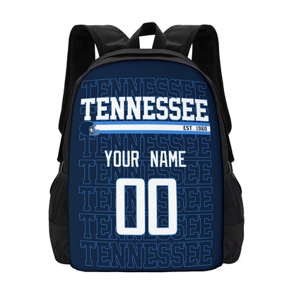 Tennessee Personalized Backpack with Roomy Storage