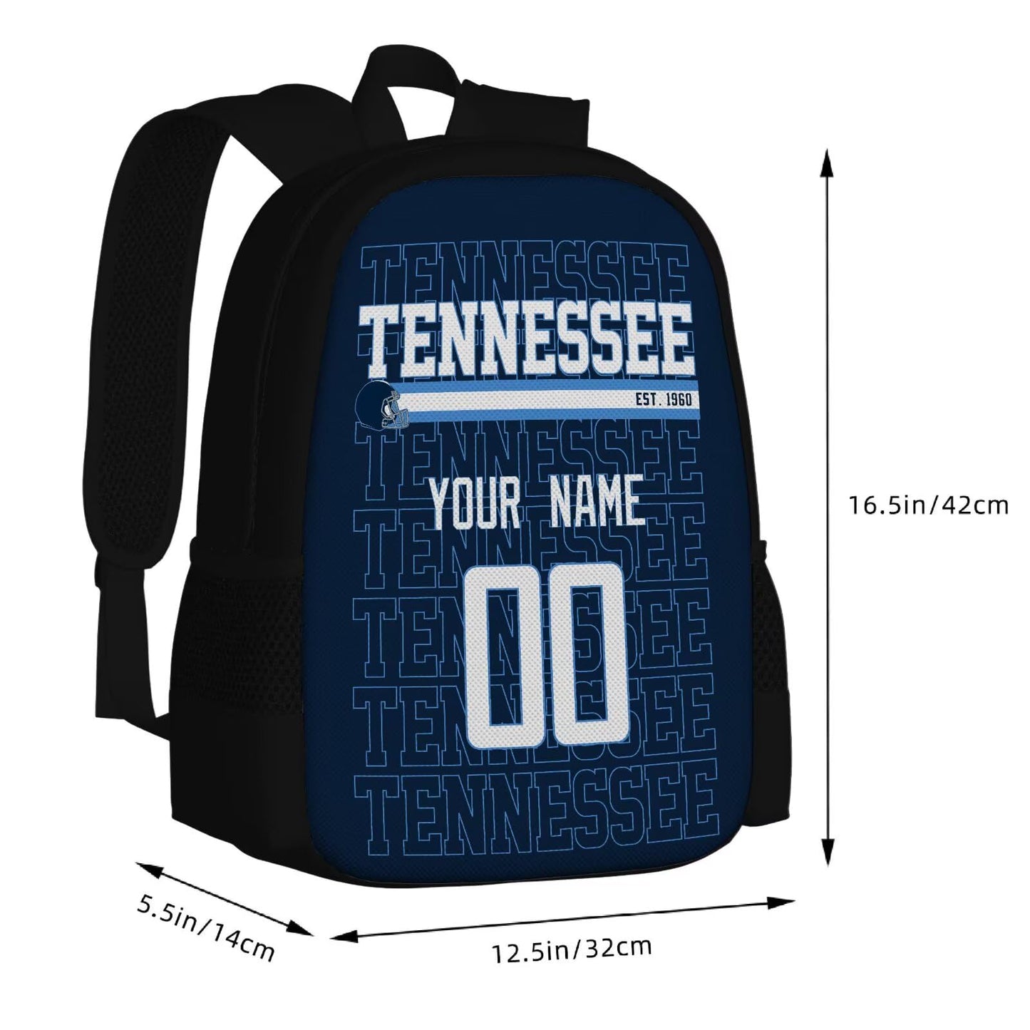 Tennessee Personalized Backpack with Roomy Storage